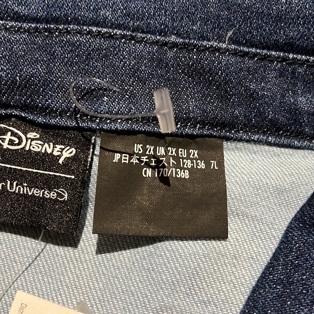 NWT Disney By Her Universe Mickey Mouse Denim Jacket SZ-2X - Picture 10 of 16